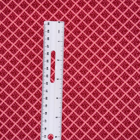 Sunny Days Pink Diamond Leaf Cotton Fabric by Marcus Fabrics - 1 Yard - Picture 5 of 6